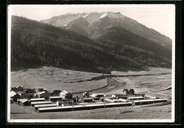 S-chanf /Engadin, Flablager mit Piz Meza