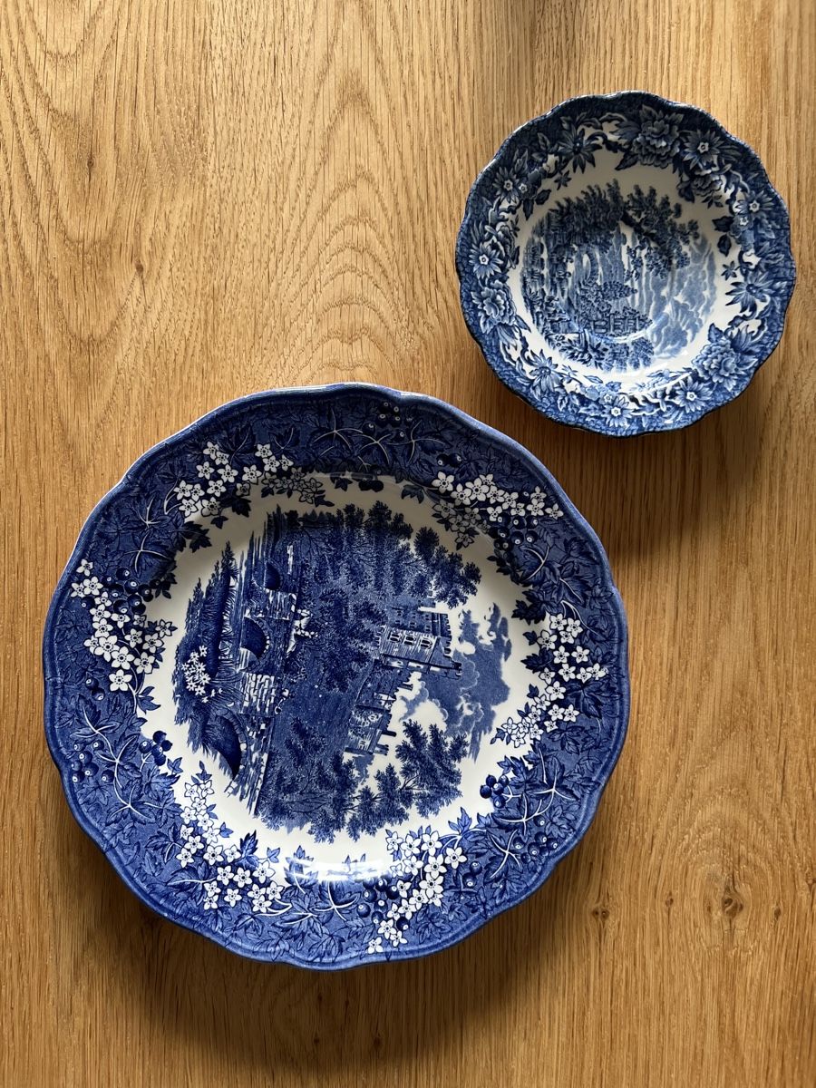 Piatti: Antiker, blaue Teller, England – Usato da Zürich venduto da kitsune