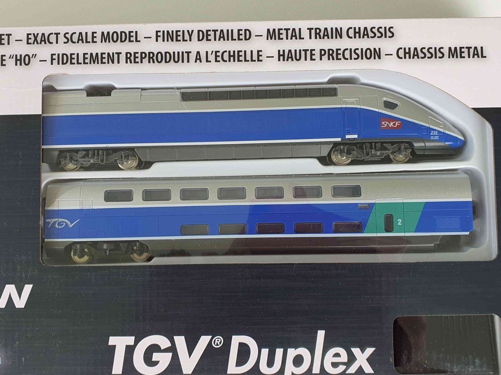Mehano HO French SNCF 4-Piece TGV DUPLEX ATLANTIQUE HIGH SPEED MULTIPLE UNIT MIB