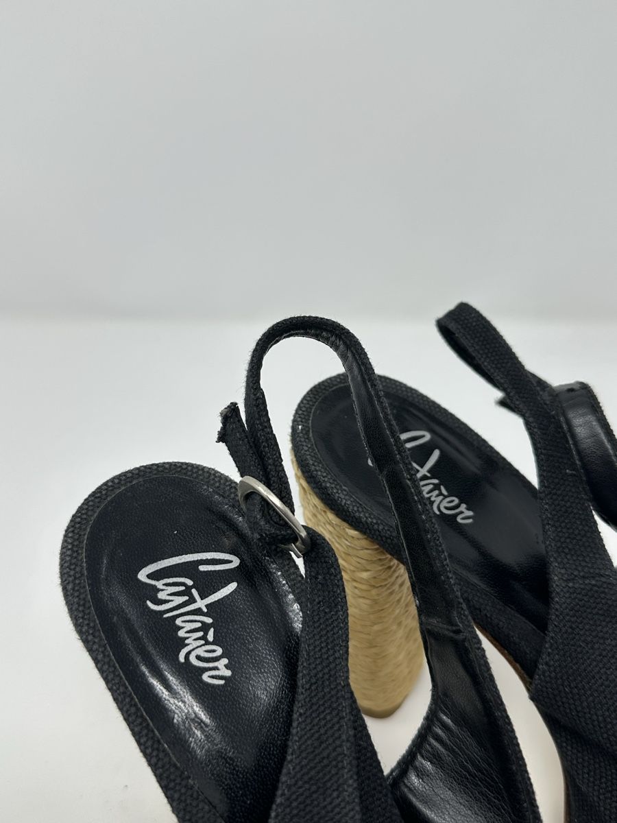 Scarpe da donna: Castaner Slingpumps, schwarz, Gr. 36, Canvas – Usato da Luzern venduto da kim221080 3
