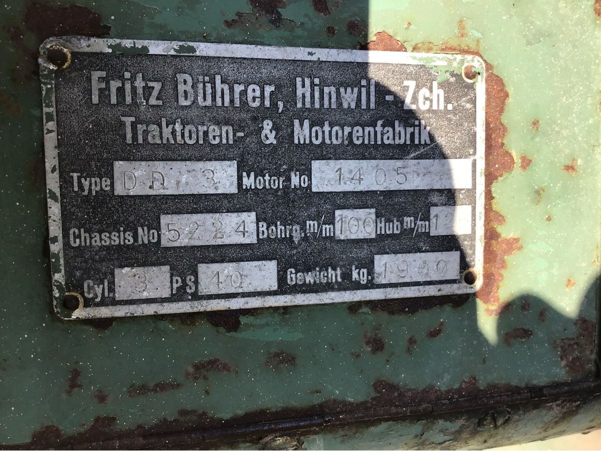 Bührer Trattori: Bührer Traktor DD 3 – Usato da Wetzikon ZH venduto da jules1957 6