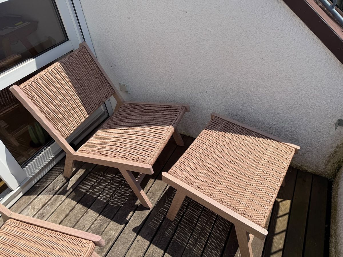 Stühle: 2x Garten Stuhl + 1x Fuß Ablage – Gebraucht aus Zürich von val_5xpm