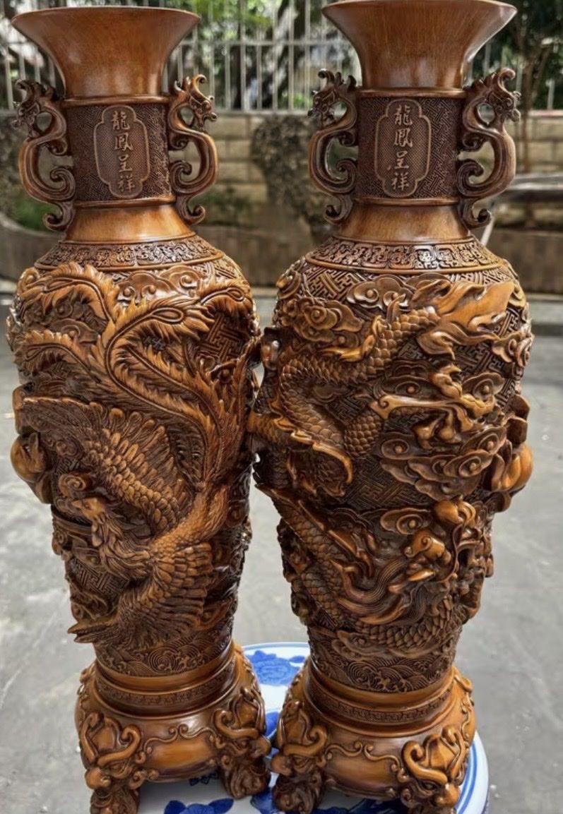 Toutes les décorations: Vasen mit Drachen und Phönix Muster, Top! – D'occasion à Birrwil par WIlddom
