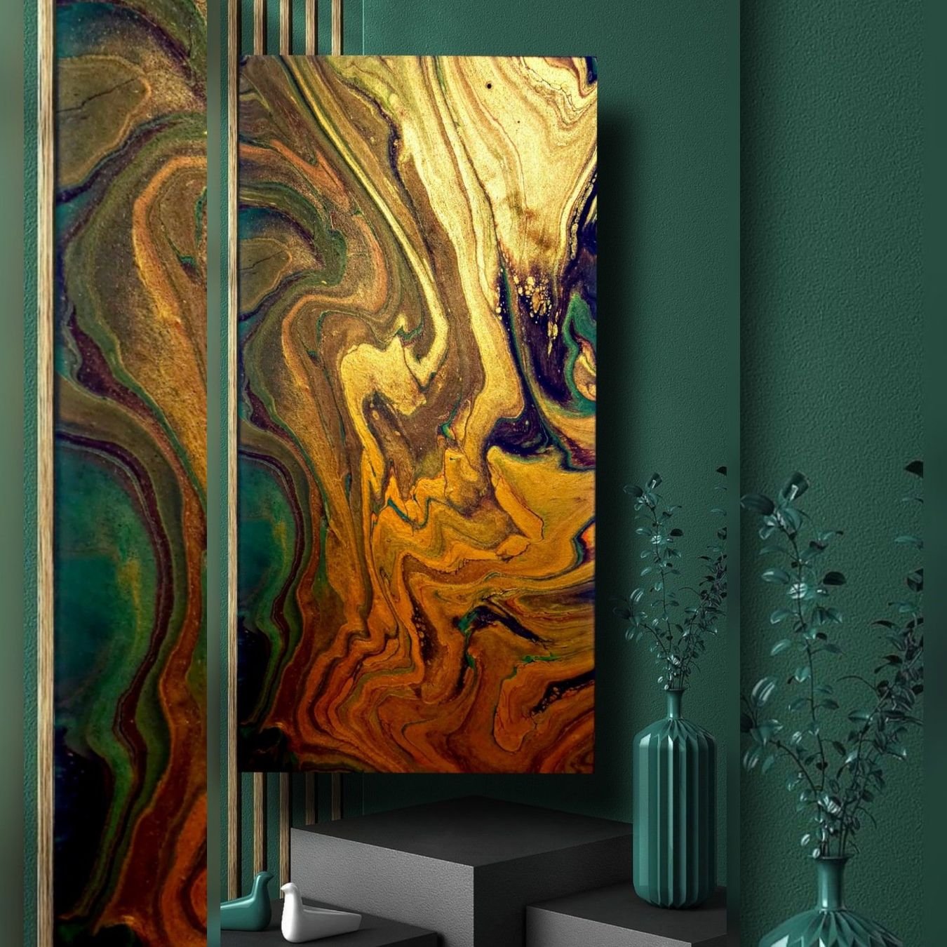 Gemälde: Unikat von mir gemalt 80x40 cm - classy - – Gebraucht aus Zürich von Melossoap