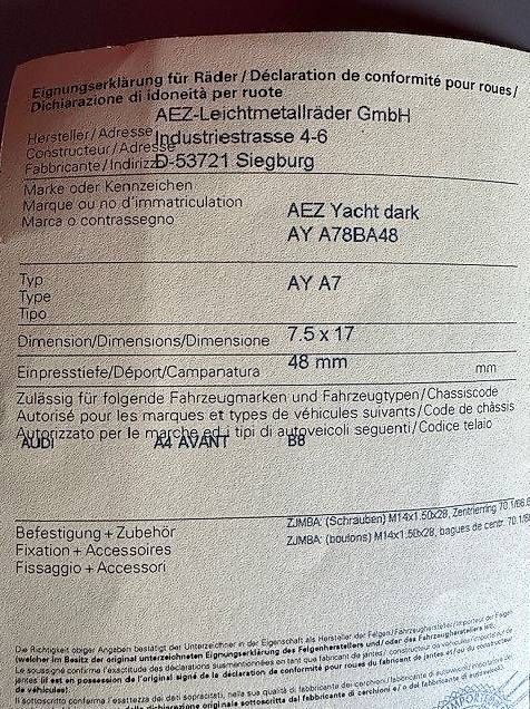 Felgen: Vendo 4 cerchi in lega per Audi A4 – Gebraucht aus Pregassona von Togneri 3
