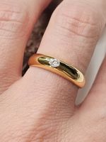 Modeschmuck-Ring in goldfarbener Optik
