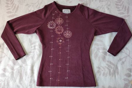 Exclusive handgemachte Bluse - Marke Siptár - Grösse S