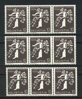 1939, Schweizerische Landesausstellung, SBK 45.– ** (3)