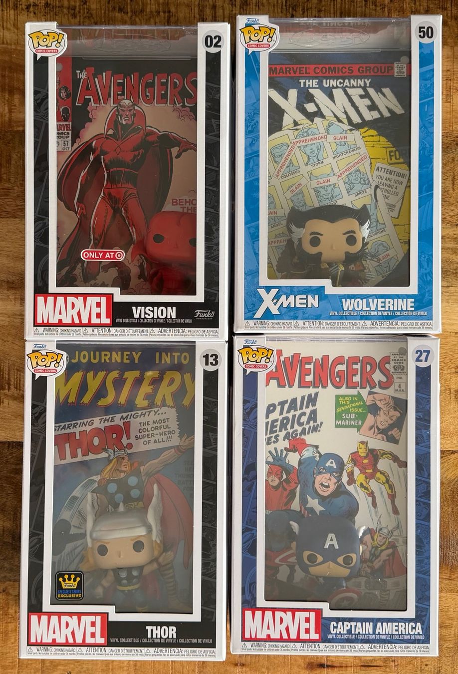 Funko Statuette: 4 stk. Funko Pop Comic Covers Edition – Nuovo e nell'imballaggio originale da Laufen venduto da ric_9vmm