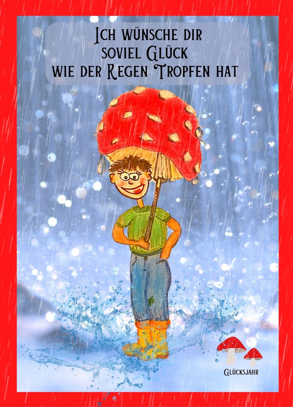 Cartoline: Postkarte Regen - Glück – Nuovo (secondo la descrizione) da Flawil venduto da Glueck4you