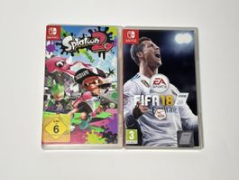 Giochi Nintendo Switch Splatoon 2 e FIFA 18 in set