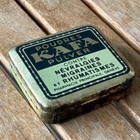 KAFA-Pulver-Blechdose