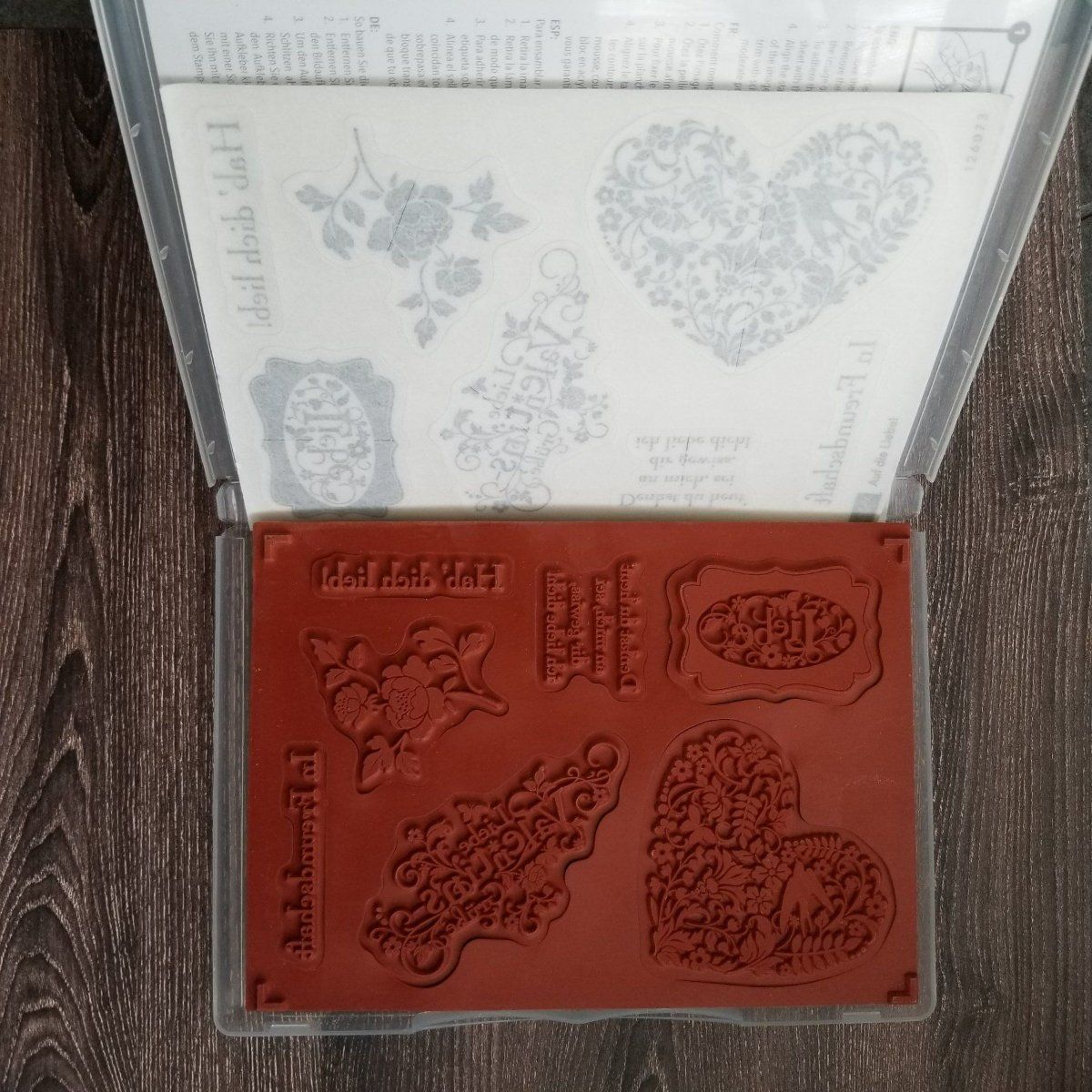 Stampin' up! Stempel: Stempelset "Auf die Liebe" von Stampin up – Gebraucht aus Frauenkappelen von 77Adi 1