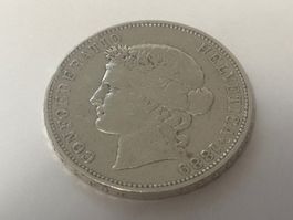 5 CHF 1889 Helvetia Fünfliber/Silber Münze Franken