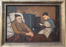 „Vorlesen beim Grossvater“ Top Gemälde