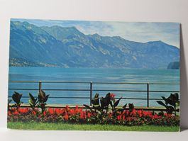 Bönigen , Brienzersee mit Rothornkette 1962