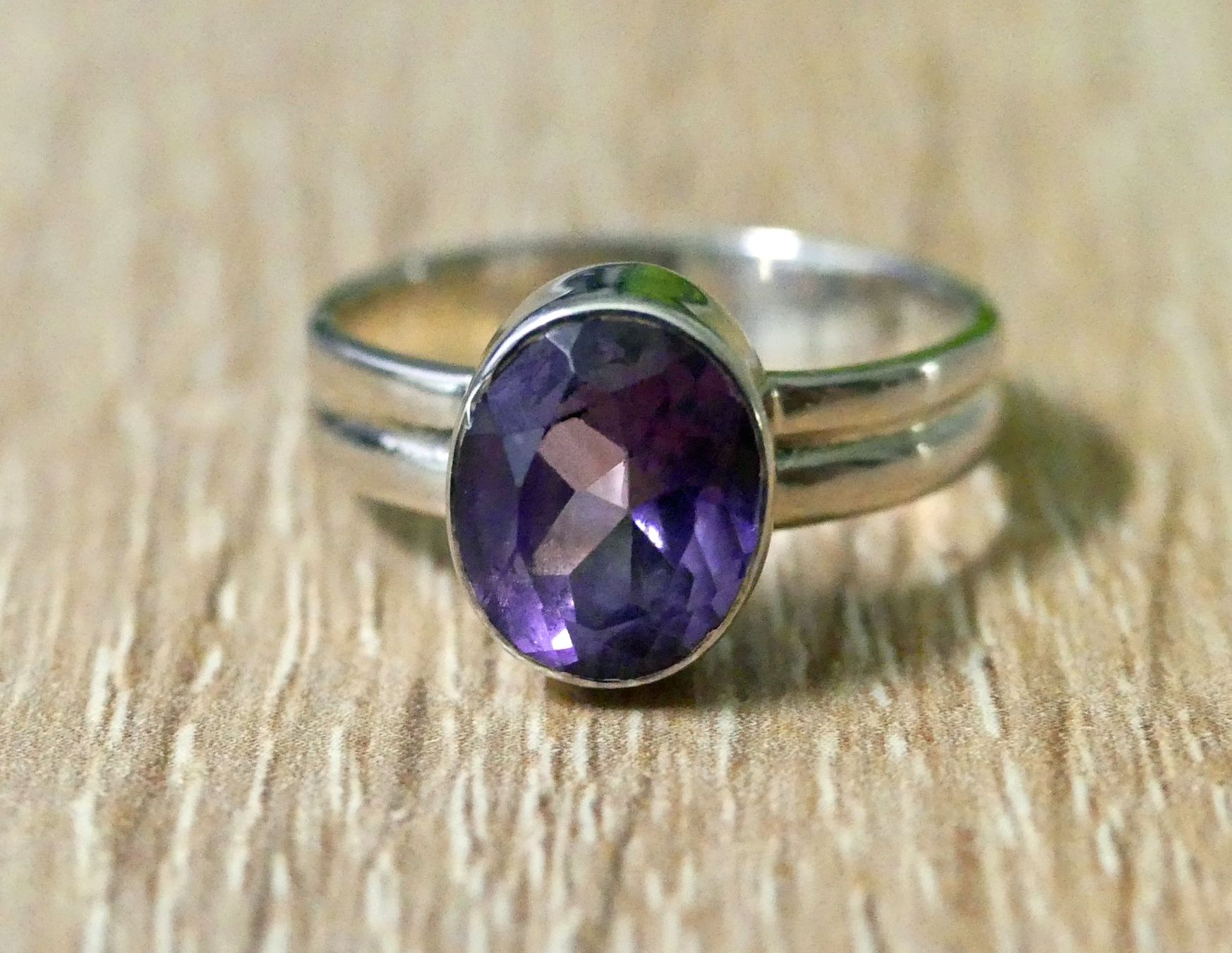 Ringe: Schöner 925 Silber Ring mit facettiertem Amethyst – Neu und originalverpackt aus Matten b. Interlaken von kero71 6