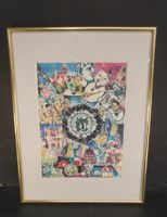 Farbenfrohe Litho Fasnacht Bürgergemeinde Basel S331