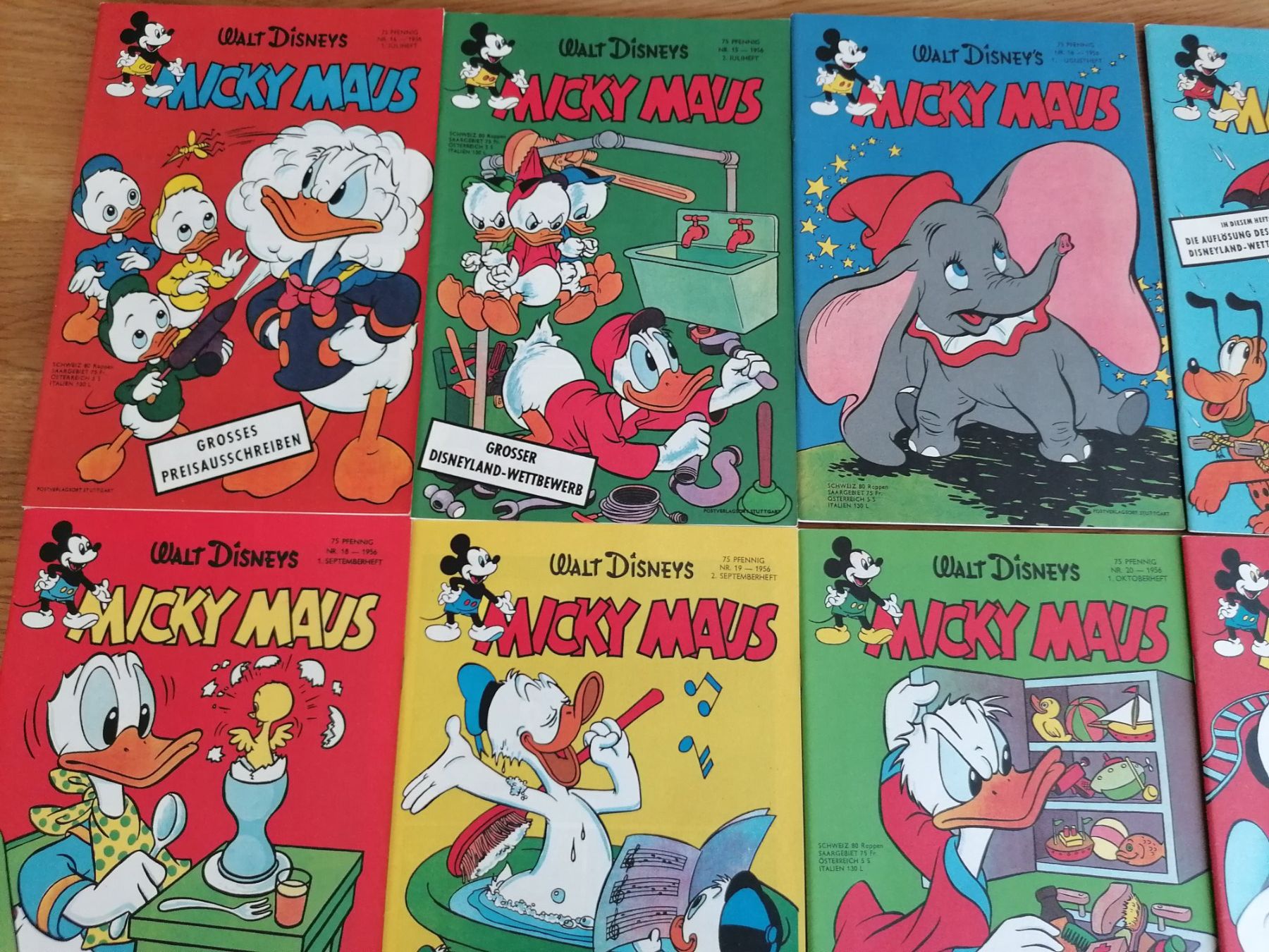 Fumetti: Micky Maus, 11 Hefte 1956 - REPRINT 2000 – Usato da Basel venduto da vintagecollector 1