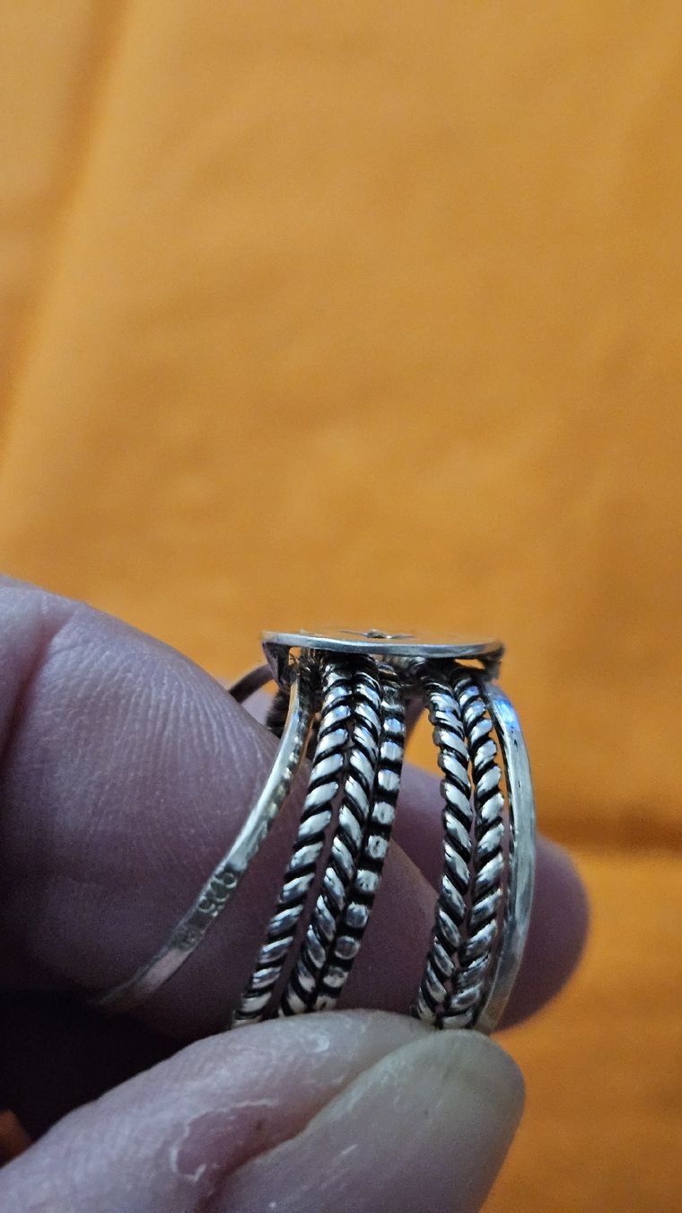 Anelli: bague " semainier" Tunisie argent 925 gr58 – Usato da Lausanne venduto da Angelite 3