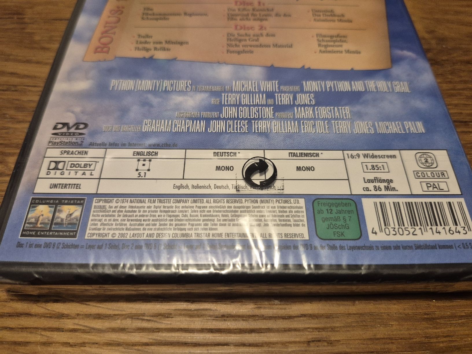Tutti i DVDs: Monty Python - Ritter der Kokosnuss - DVD - Neu & OVP! – Nuovo e nell'imballaggio originale da Oberembrach venduto da giu_7ksd 2