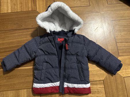 Winterjacke s.Oliver blau weiss rot Grösse 80 neuwertig