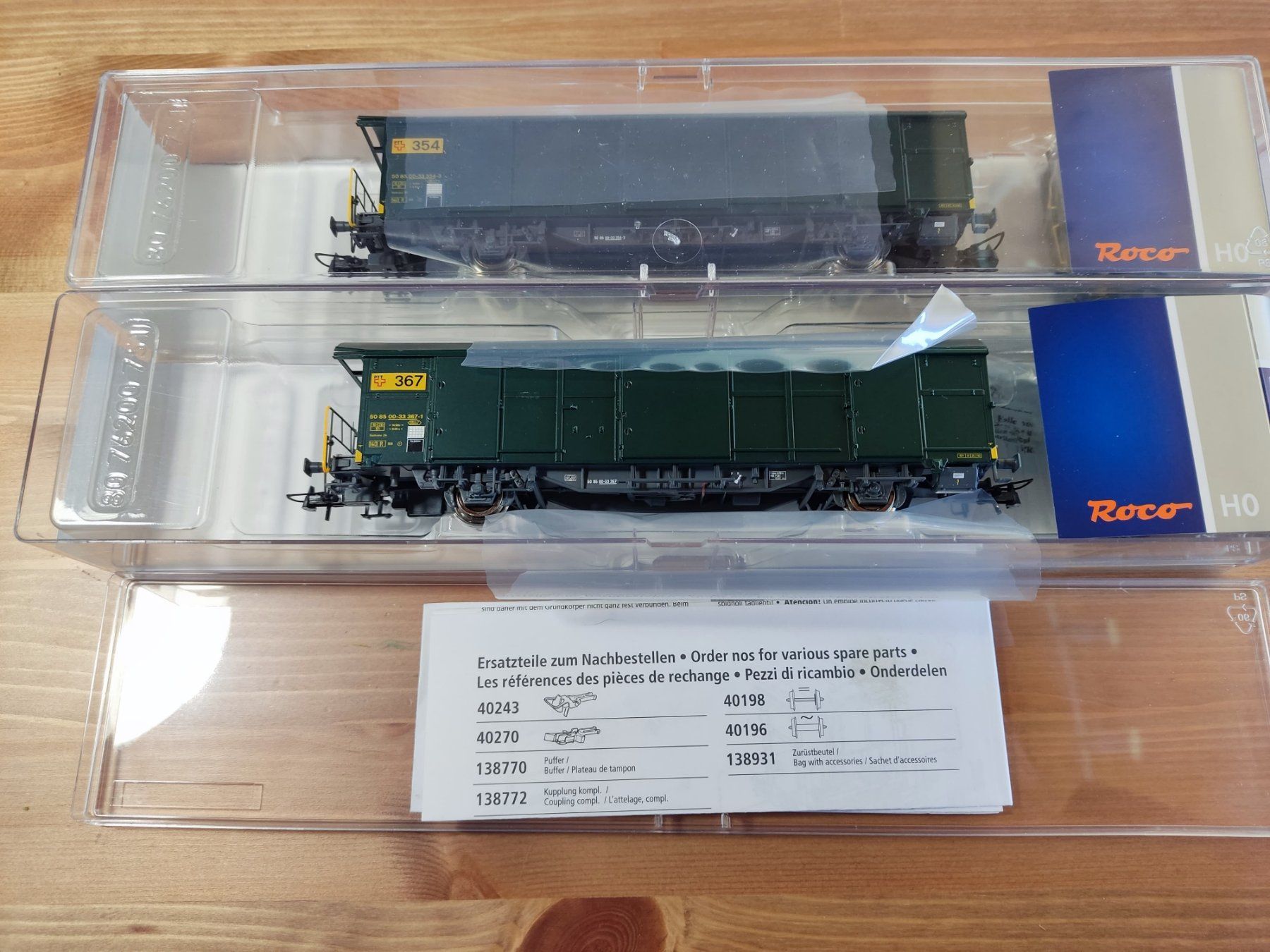 Roco HO Güterwagen Set, 2 Stk., neuwertig! 67182 (Neu und ...