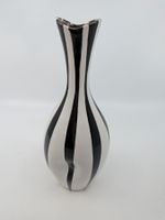 Keramik Vase schwarz weiss