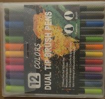 12 Dual Tip Filzstifte Neu und OVP