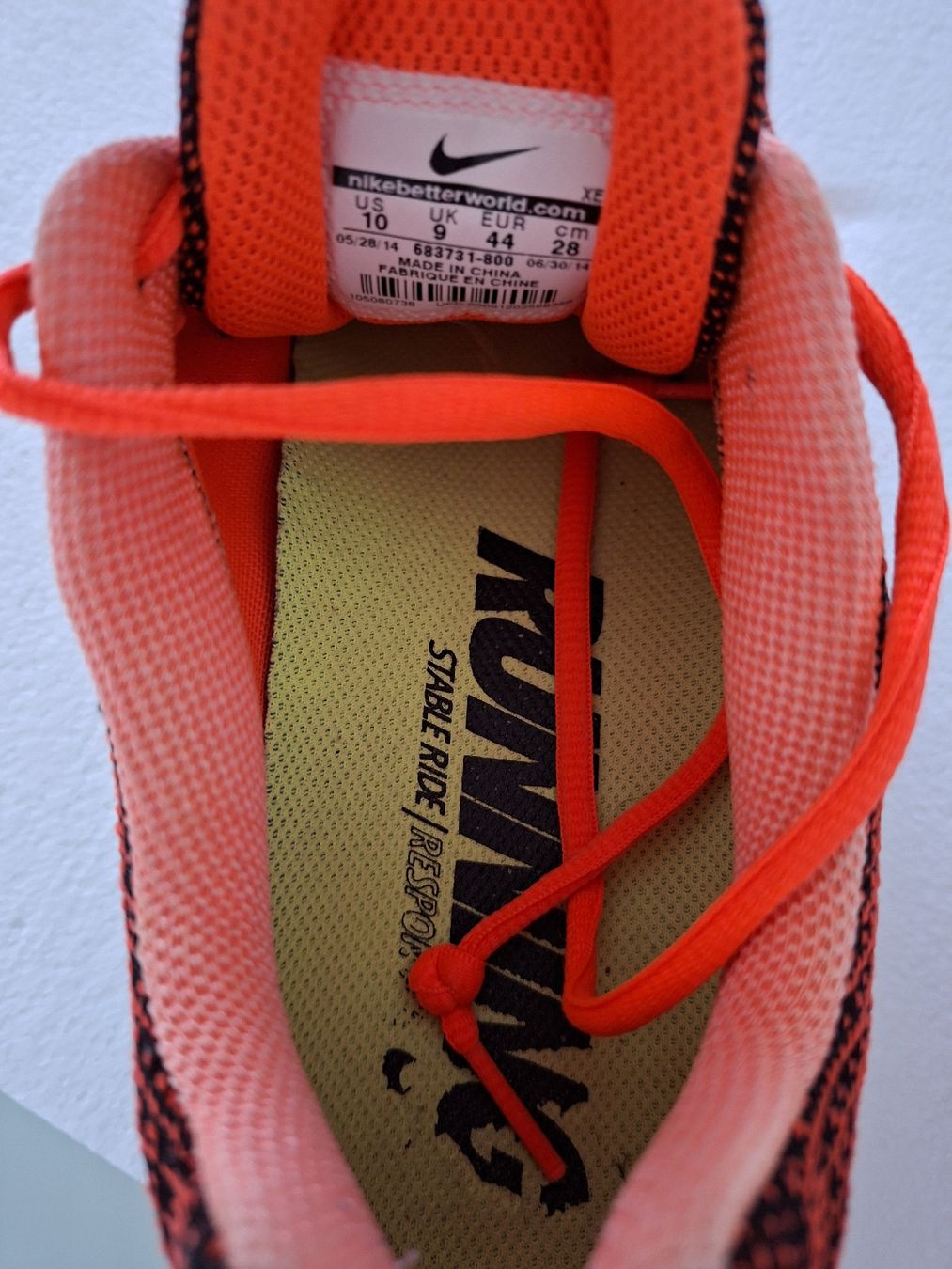 Scarpe da uomo: Chaussures de course Nike Structure 18 noires, orange – Usato da Renens VD venduto da ser_j2fn 3