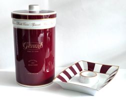 Zigarrenhumidor Gérard Père et Fils /Kaviarschale BERNARDAUD