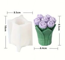 Silikonform Kerzenform Tulpen Strauss