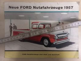 Oldtimer original Prospekt / Katalog FORD Nutzfahrzeuge 1957