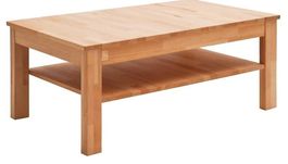 Couchtisch aus Massivholz Wildeiche geölt mit Ablagefach
