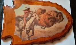 Wandbild Indianer auf Jagt