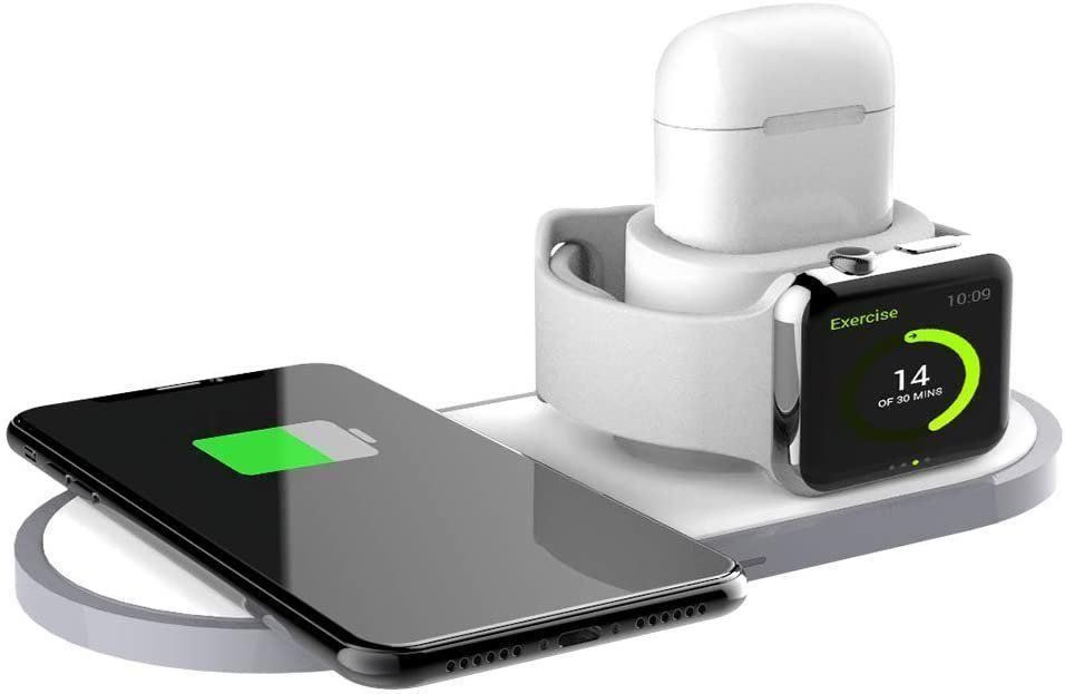 Caricabatterie: 3 in 1 Wireless Qi-Ladestation Charger – Nuovo (secondo la descrizione) da Weinfelden venduto da SEYBOY