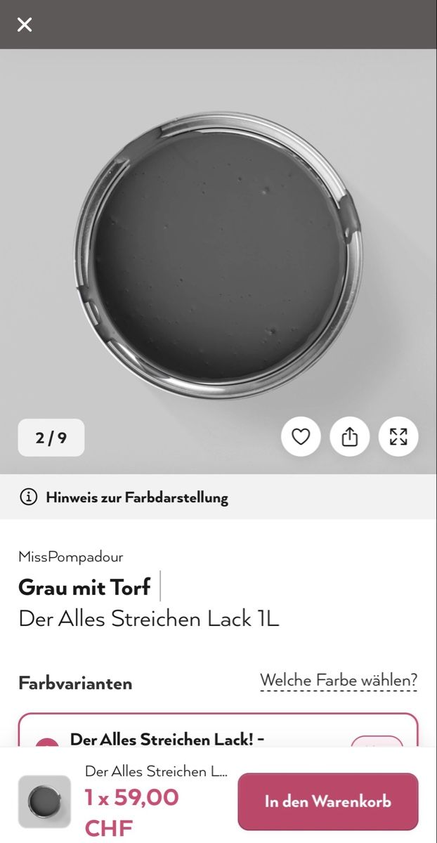 Farben: Farbe Miss Pompadour  – Neu und originalverpackt aus Rüti ZH von Mysticphoenix.mel 3