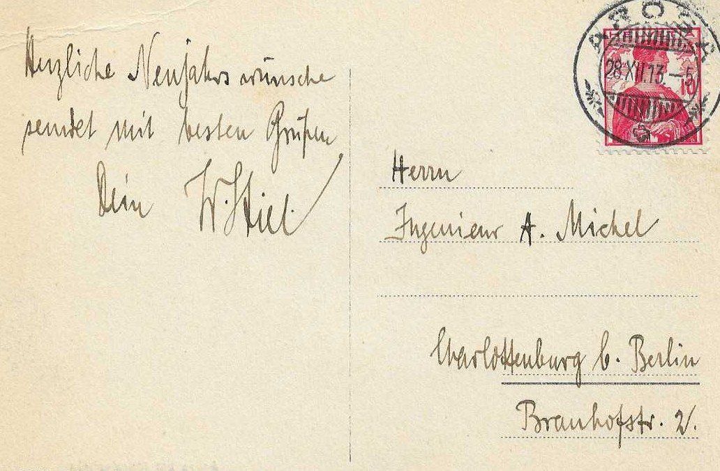 Ansichtskarten: AK AROSA bei MONDSCHEIN 1913 – Gebraucht aus Schlossrued von Aronliam 1