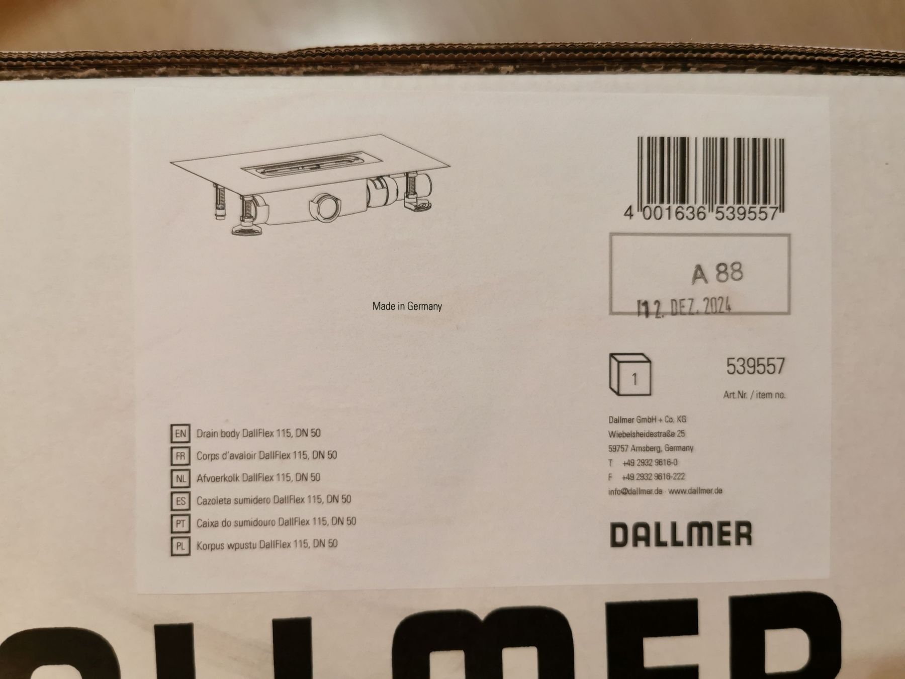 Docce: Dallmer Ablaufkörper DallFlex 115, DN 50 – Nuovo e nell'imballaggio originale da Ebnat-Kappel venduto da suspicious_peanut