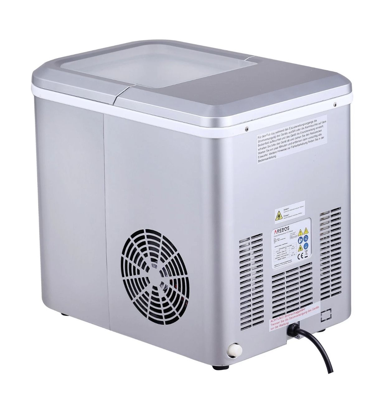Elettrodomestici da cucina: AREBOS Eiswürfelmaschine 2,2L Icemaker Eiswürfelbereiter Eis – Nuovo e nell'imballaggio originale da Amriswil venduto da JaJa-Express 9