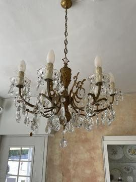 Lampadari & plafoniere: Kronleuchter / Lüster 8 flammig – Usato da Männedorf venduto da glasfusion 1