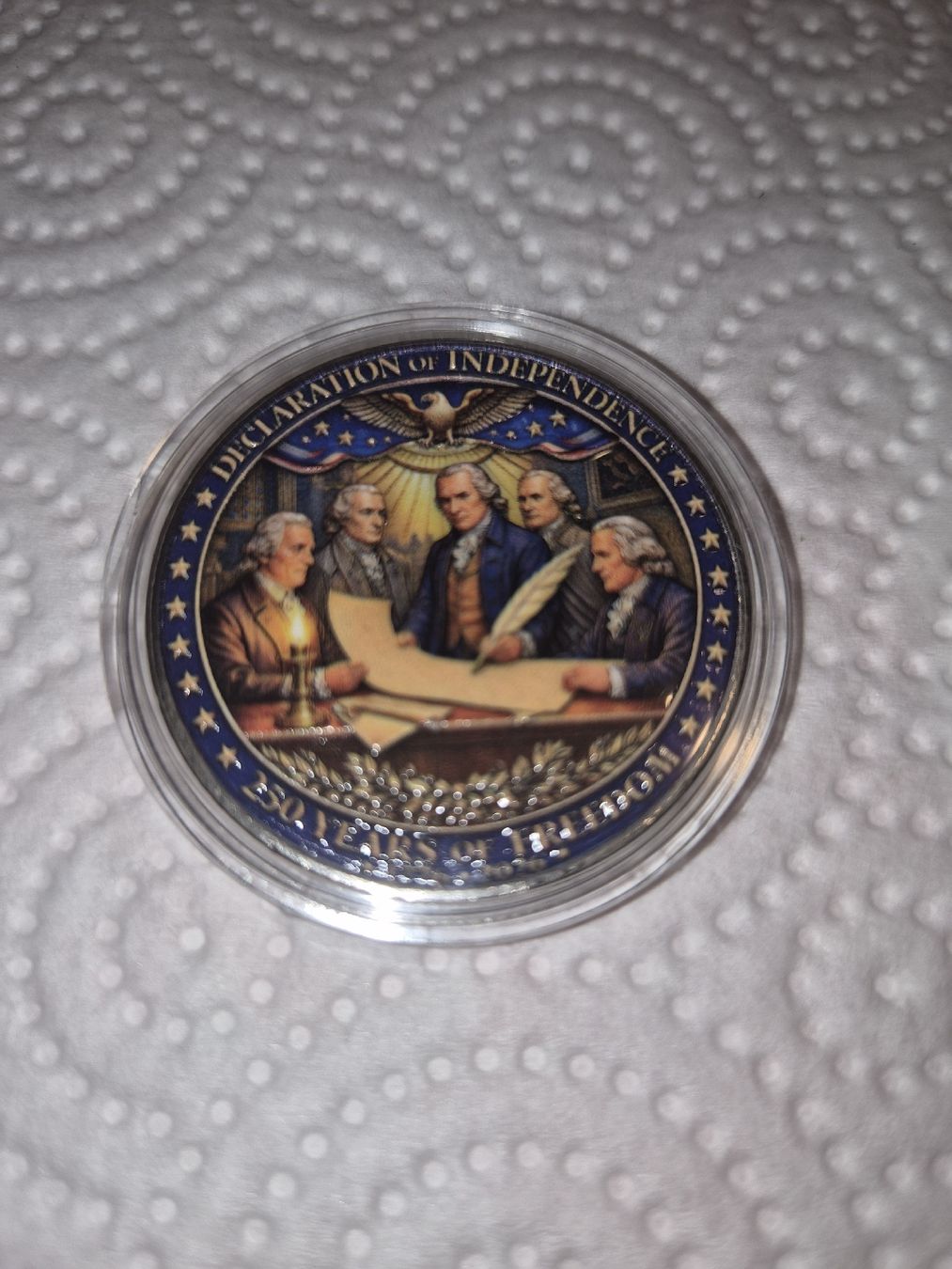 Toutes les monnaies: Pièce commémorative 250 ans USA – Neuf (Voir description) à Senèdes par hen_fw8b 1