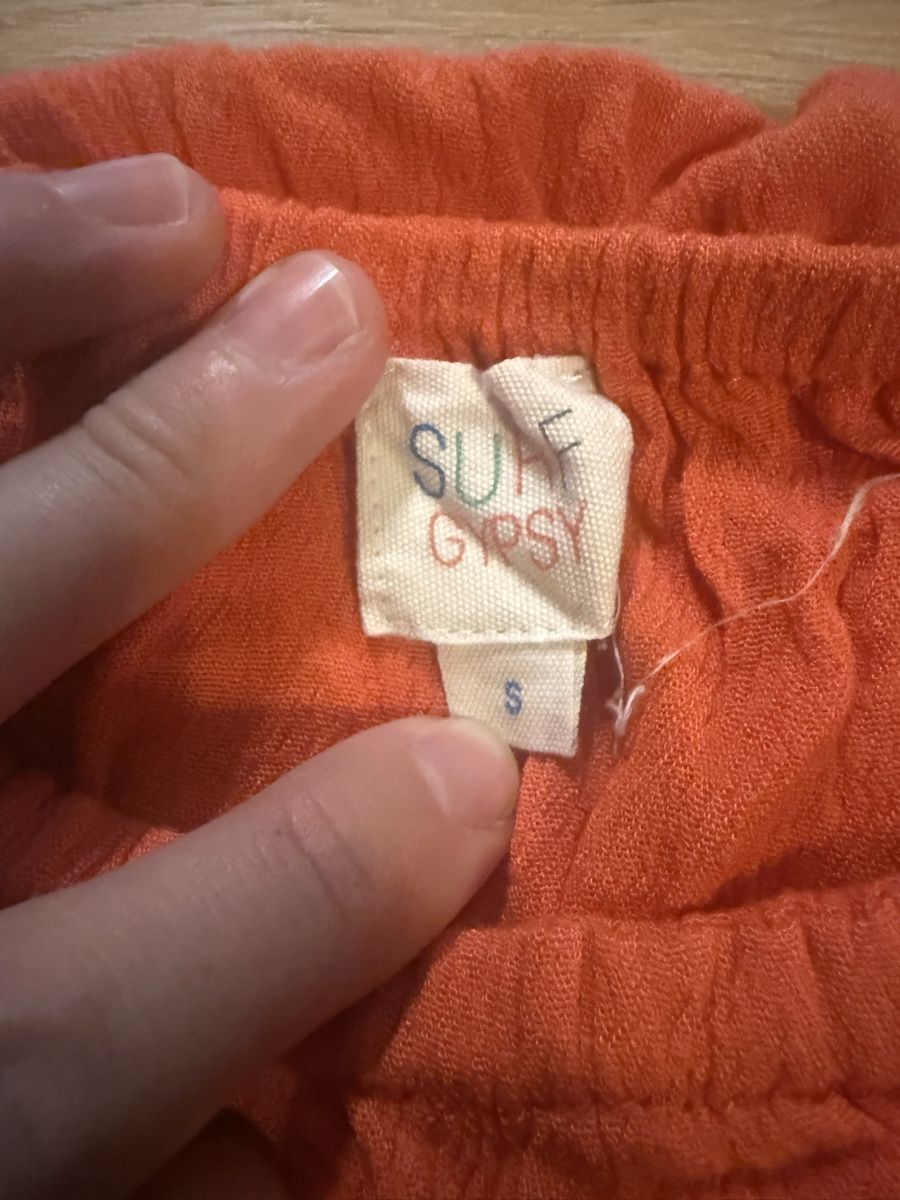 Tute: Kurz-Overall Orange Grösse S mit Bommeln – Nuovo (secondo la descrizione) da Liestal venduto da isa_8y72 1