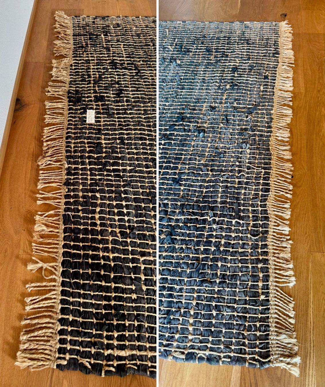 Tappeti: Tapis jute-cuir noir – Usato da Prez-vers-Noréaz venduto da B.Schoepfer 1