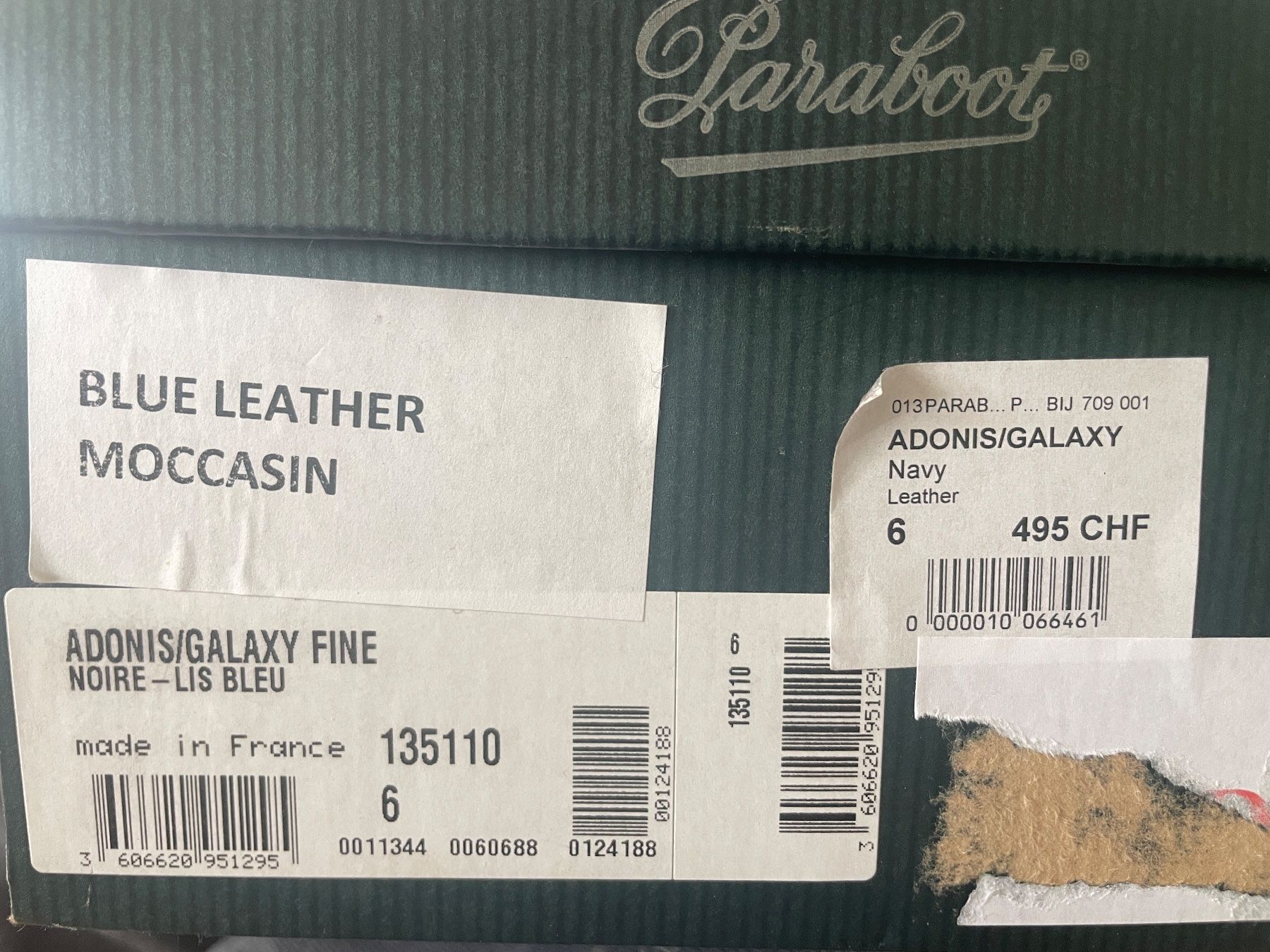 Paraboot Scarpe da uomo: Mocassin Paraboot Adonis-Galaxy - Marine Bleu pointure 40 – Nuovo e nell'imballaggio originale da La Tour-de-Trême venduto da Expresso-Racer 4