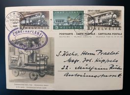 GANZSACHE BILDPOSTKARTE MIT ZUSATZ FRANKATUR 1948