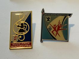 2 Pin Münchenstein Musikverein / Turnverein Satus