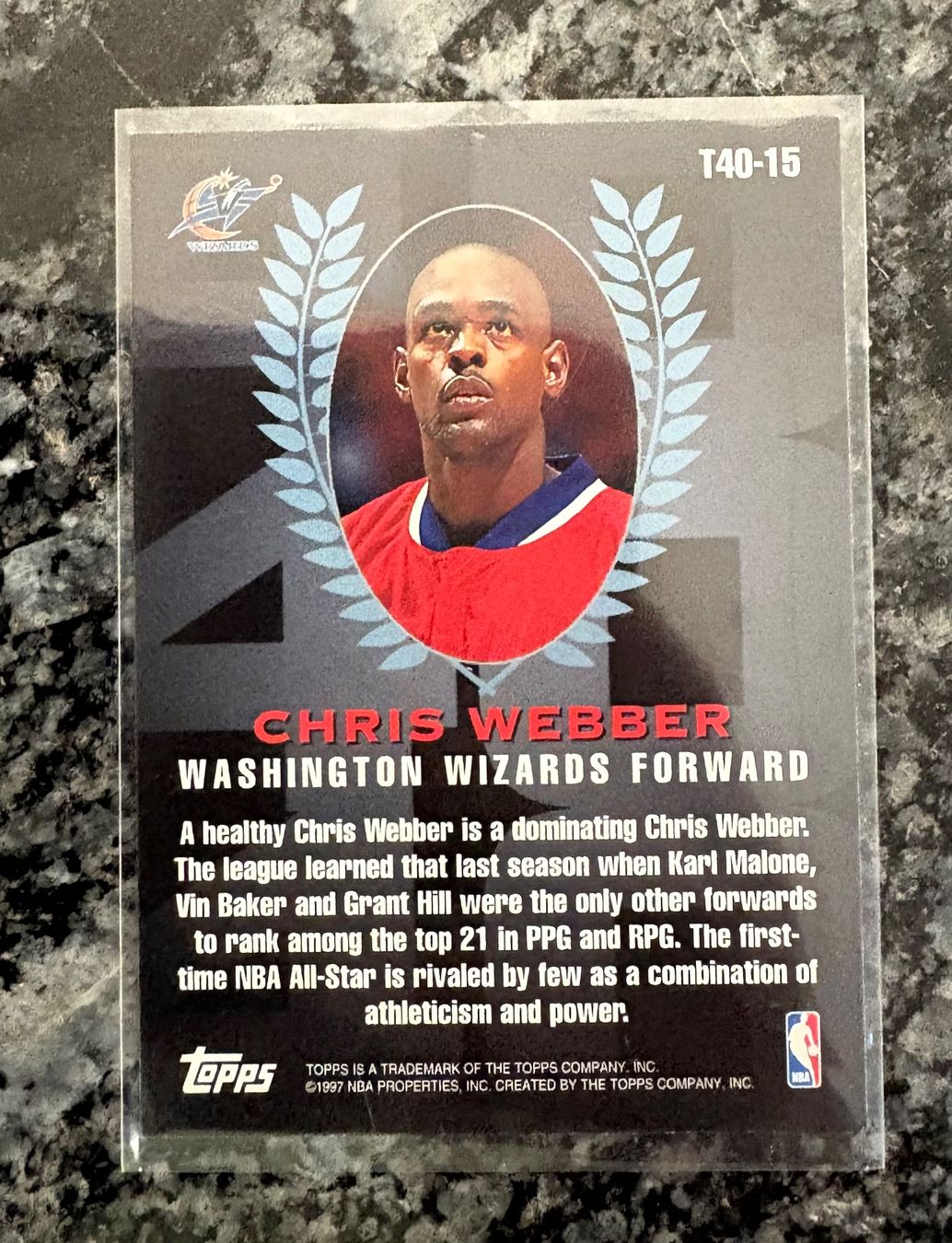 Nba Carte collezionabili: NBA Chris Webber Topps 40 Card – Nuovo (secondo la descrizione) da Muttenz venduto da joba23 1