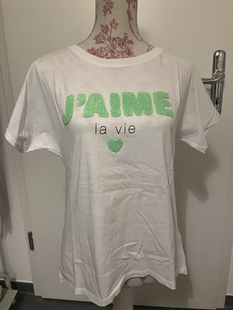 T-Shirt weiss oversized XS neu