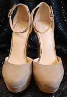 BERSHKA Damen High Heels Beige Gr.36